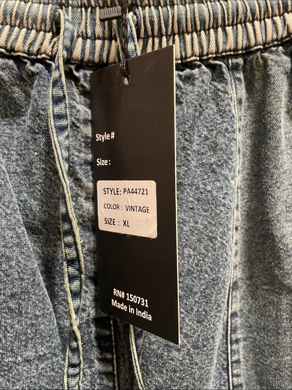 Young Threads Bohemian Patchwork Wide-Leg Jeans in Denim Blue - Picture 10 of 10